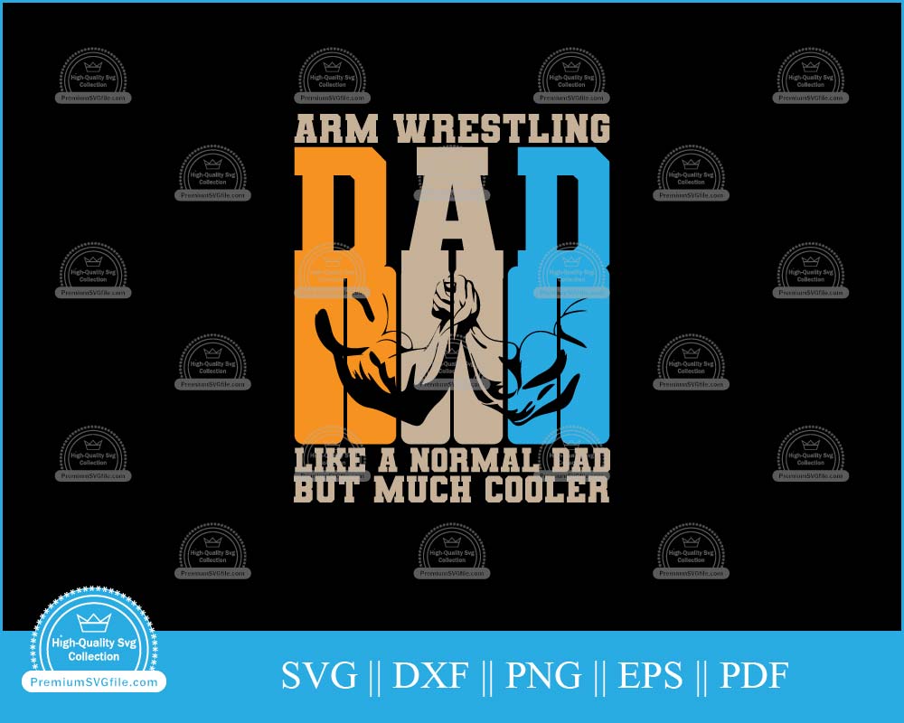 Arm wrestling dad like a normal dad svg