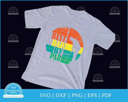 Best dad by par golf svg