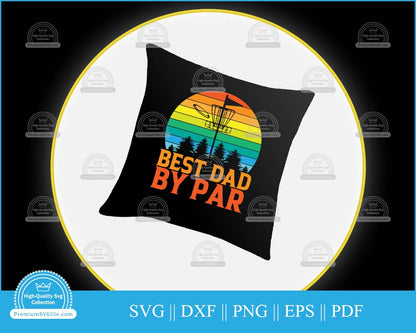 Best dad by par father's day design