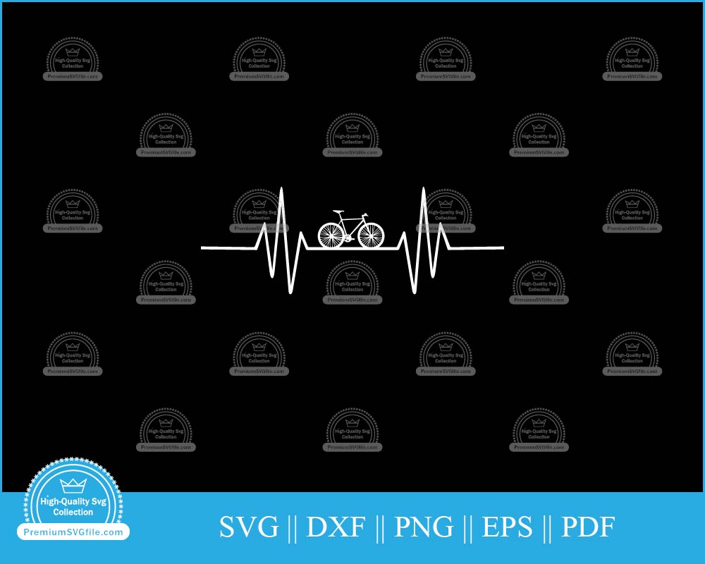 Bicycle heartbeat svg