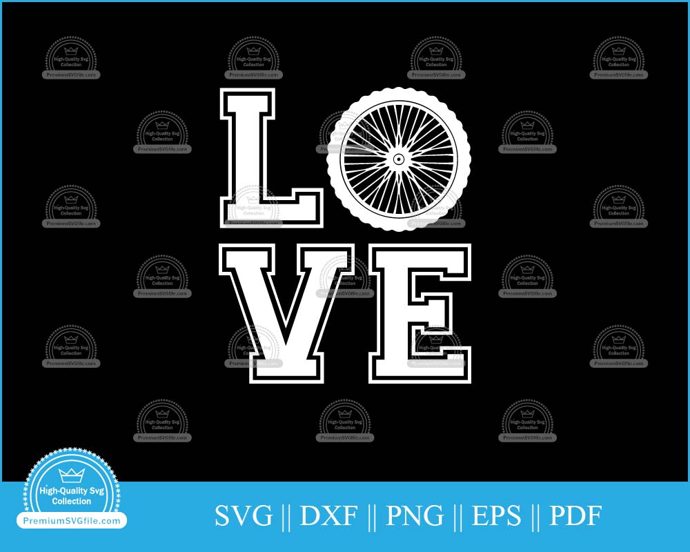 Bicycle love svg