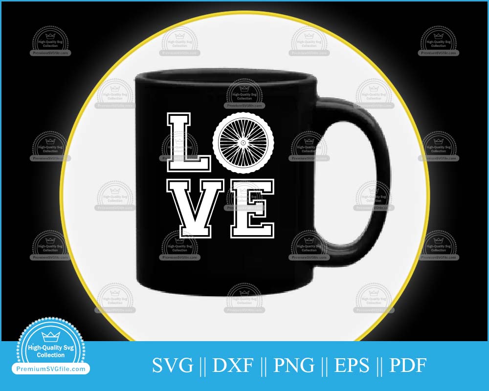 Bicycle love svg