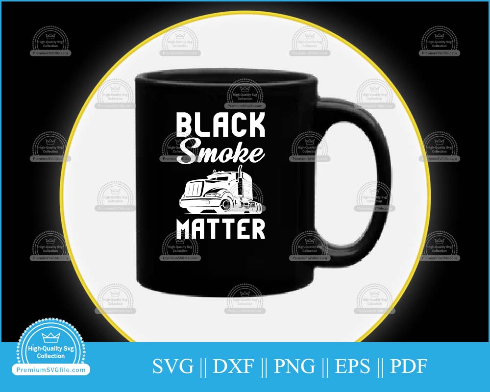 Black smoke matter svg