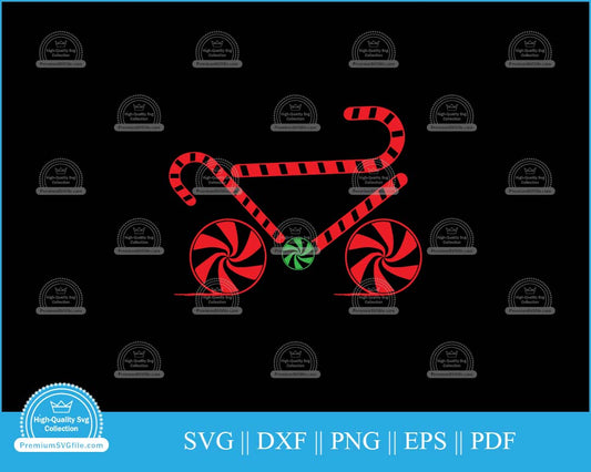 Christmas candy cycle svg