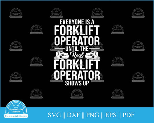 Everyone is a forklift operator until the real svg