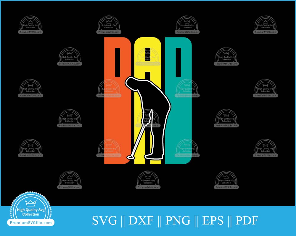 Father's Day Golf dad svg