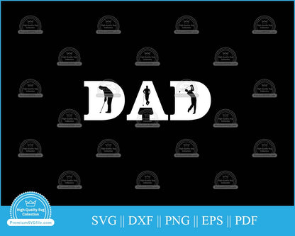 Father's Day Design Golf dad svg