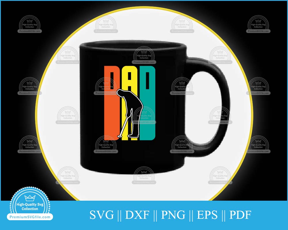 Father's Day Golf dad svg