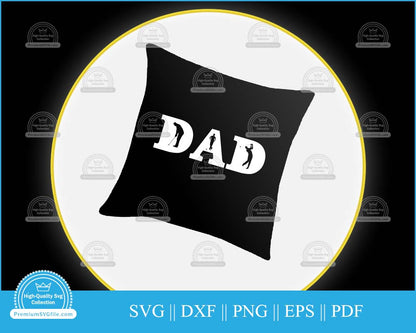 Father's Day Design Golf dad svg