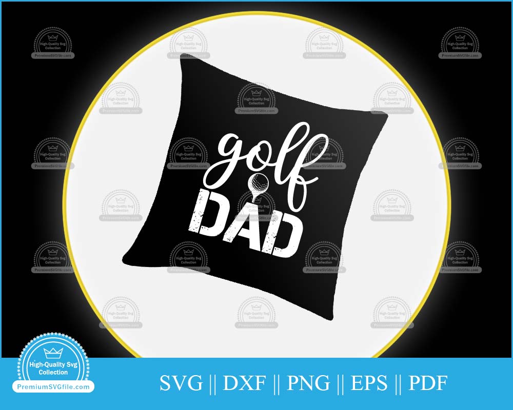 Golf dad clip art design