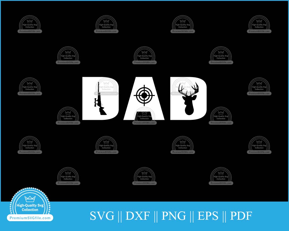 Hunting dad svg