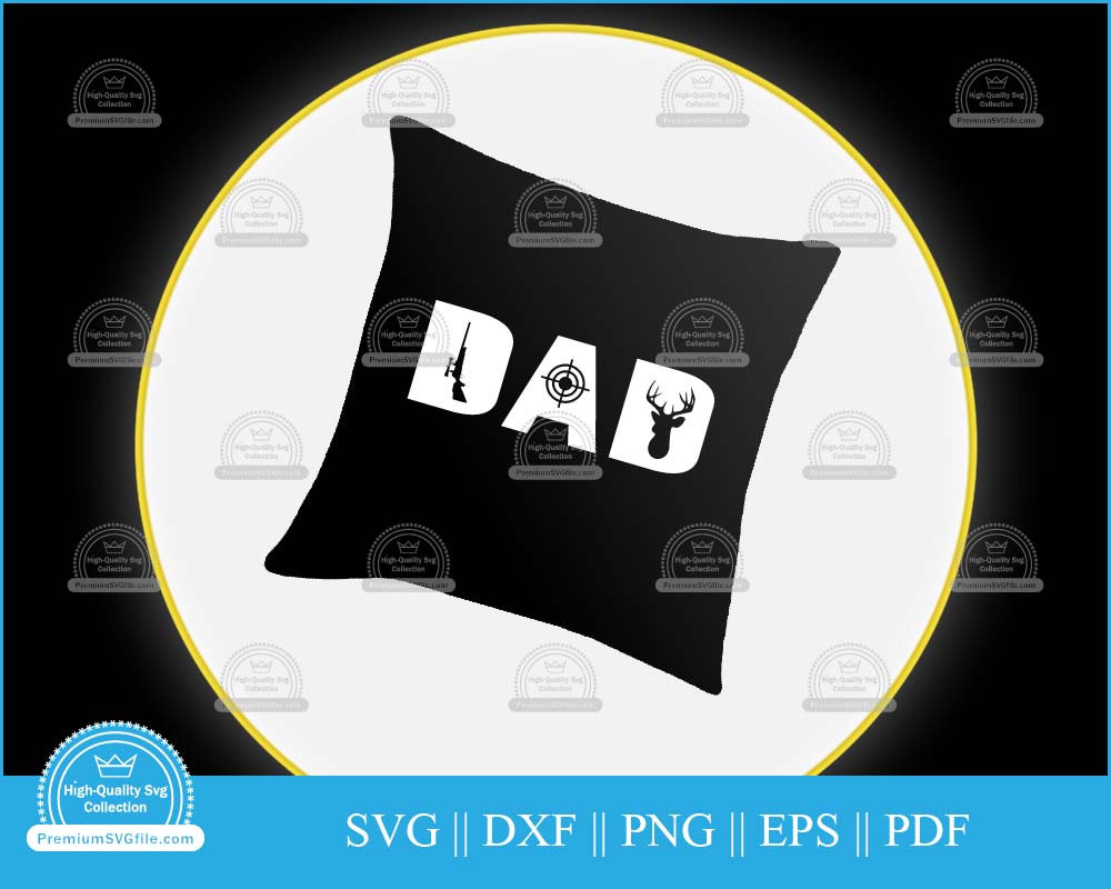 Hunting dad svg