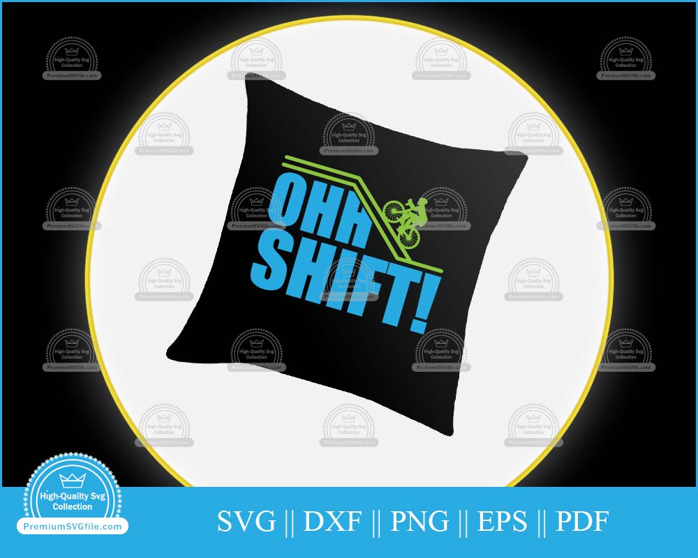 Ohh shift! Bicycle Design svg