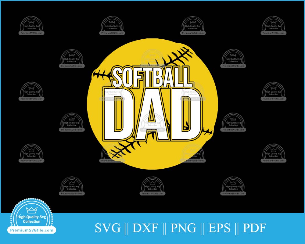 Softball dad Sports Clip Art svg