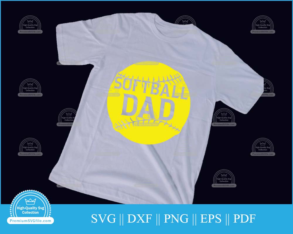 Softball dad Father's Day Sports svg