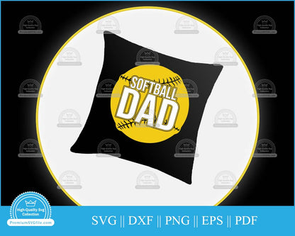 Softball dad Sports Clip Art svg