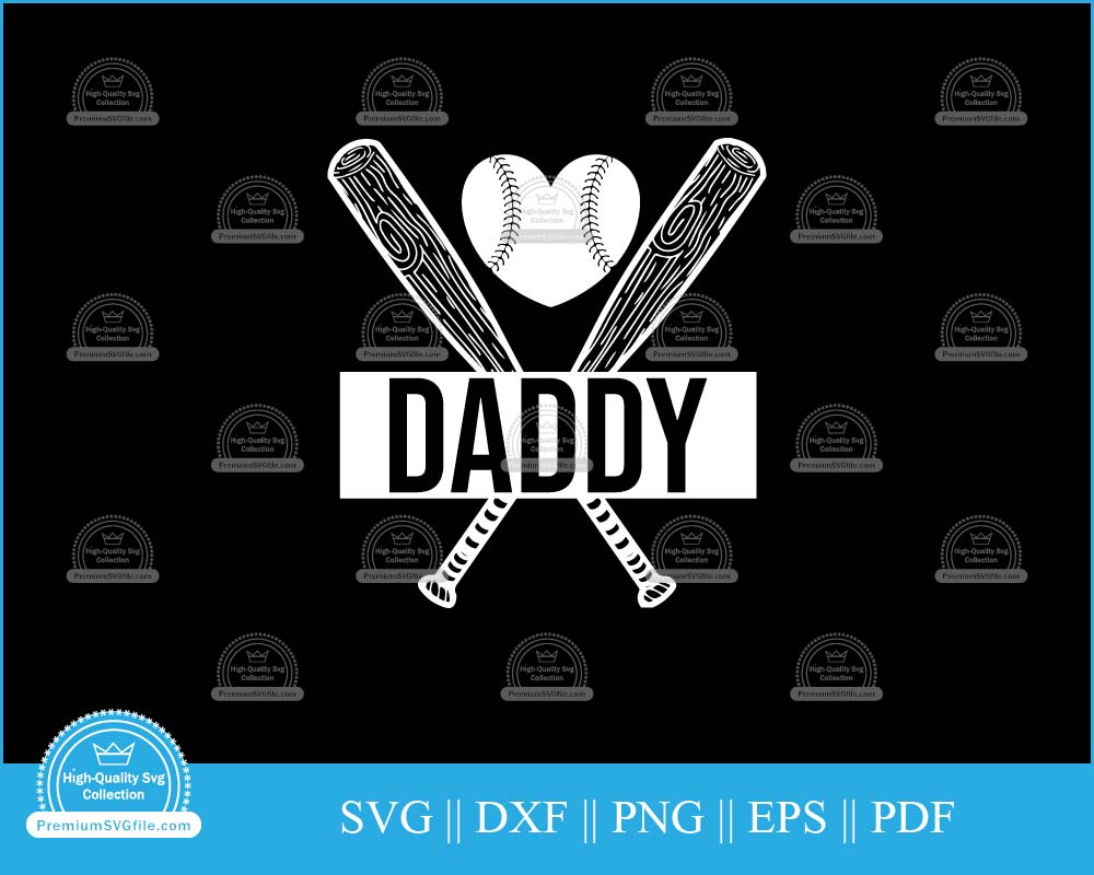 Softball daddy Father's Day svg