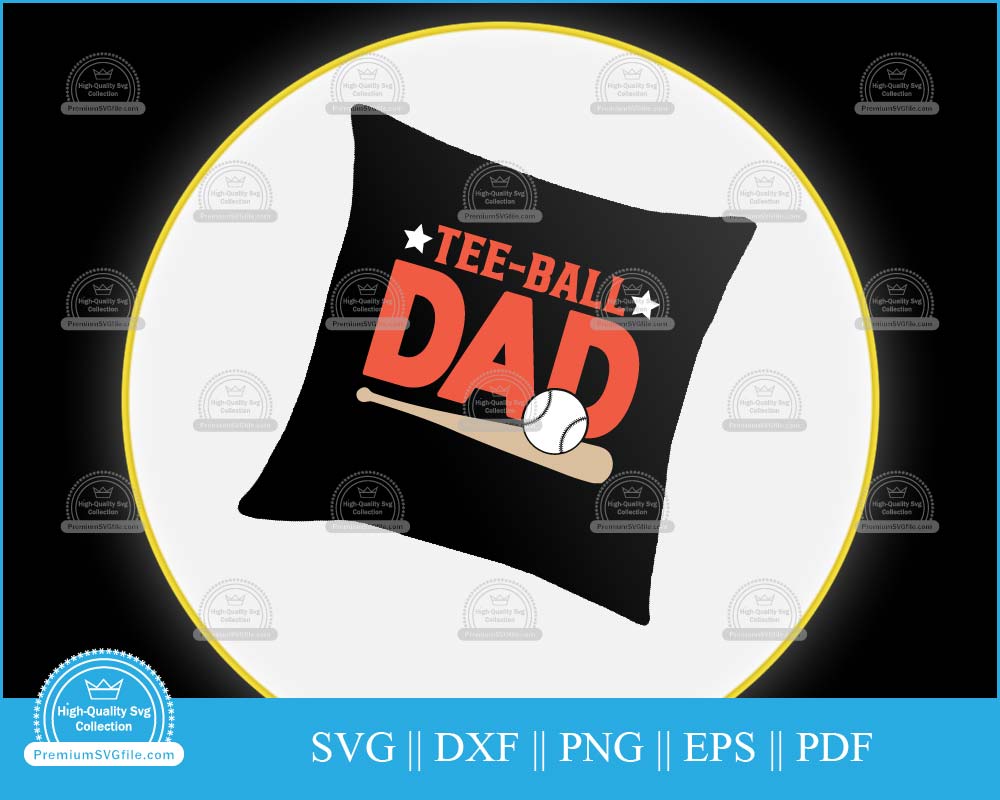 Tee-ball dad Baseball svg