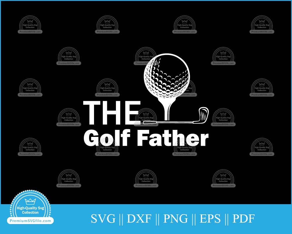 The golf father design svg