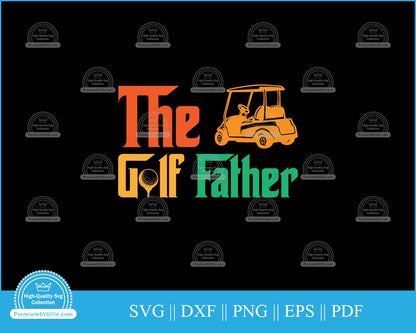 The golf father clip art svg