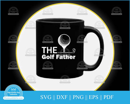 The golf father design svg