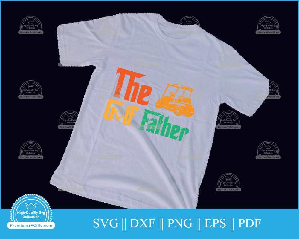 The golf father clip art svg