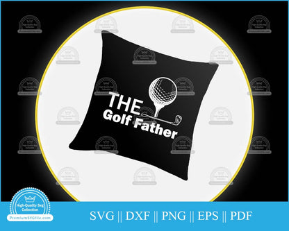 The golf father design svg