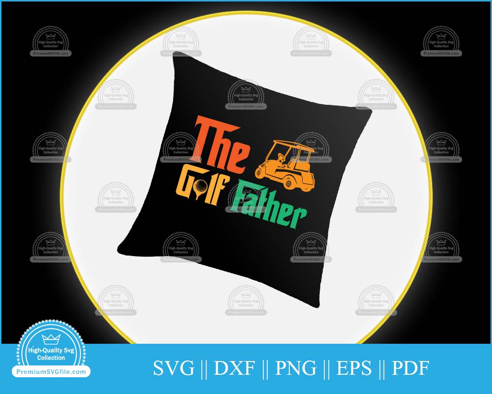 The golf father clip art svg