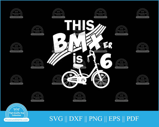 This bmxer is 6 Bicycle Design svg