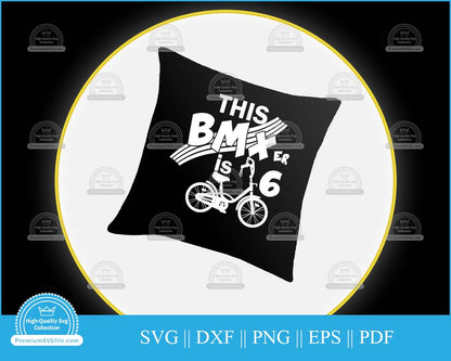 This bmxer is 6 Bicycle Design svg