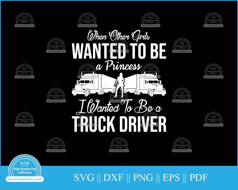 When other girls wanted to be a princess svg